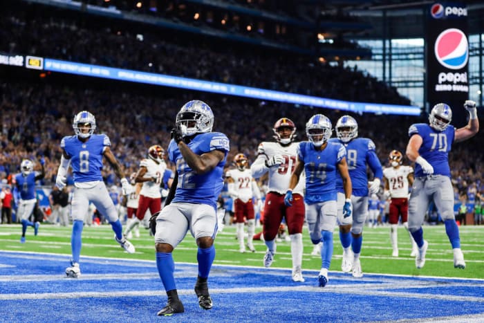 Former Detroit Lions running back D'Andre Swift